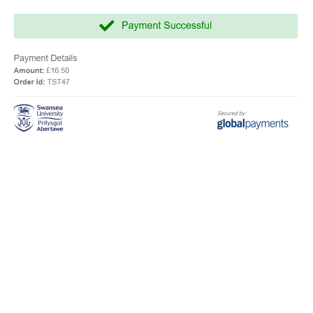 Payment Successful Page Example